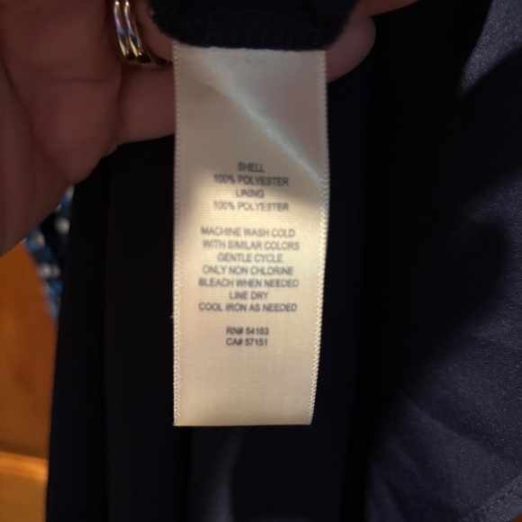 Harper Rose Dot Print Sleeveless Midi Dress in Navy Size 12 NWT - Picture 5 of 6